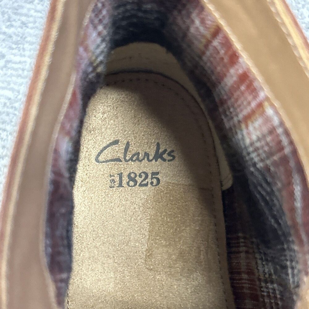 Clarks Montacute Lord Brogue Style Chukka Boots Mens 9.5 Leather Brown Wingtip - Picture 7 of 12